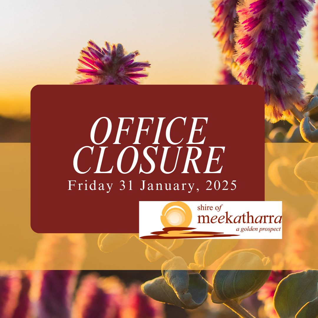 Shire Office Closure | Friday 31 January, 2025